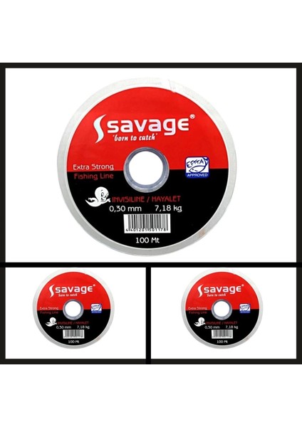 Uyguna-Yakala 0,28 mm 100 mt Savage Hayalet Makara MISINA-MİS.134
