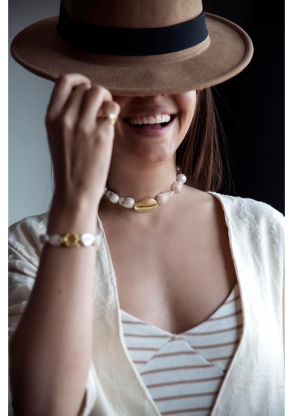 Deniz Kabuğu Barok Inci Choker fiyatları