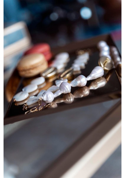 Deniz Kabuğu Barok Inci Choker modelleri