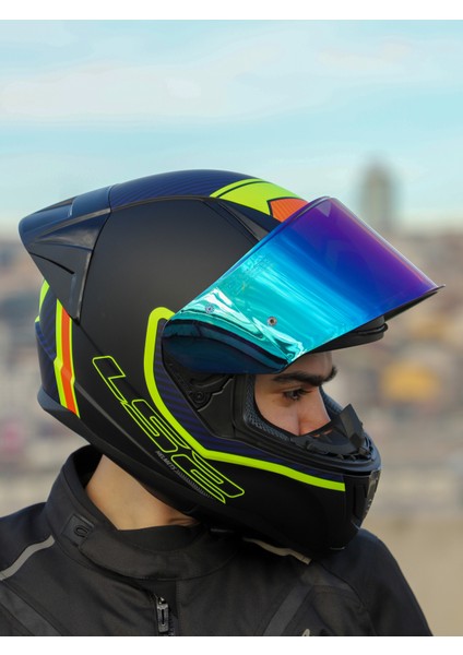 Rapıd 2 Race Extra Mat Neon Sarı-Navy Mavi Kask fiyatları