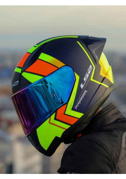 Rapıd 2 Race Extra Mat Neon Sarı-Navy Mavi Kask fırsatları