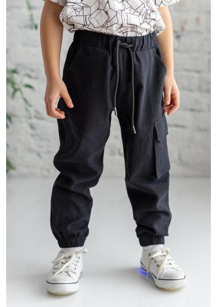 Erkek Çocuk Kargo Cepli Jogger Pantolon modelleri