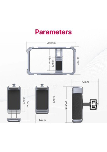 Telefonlar Için Universal Vlog Metal Cage Çerçeve indirimleri