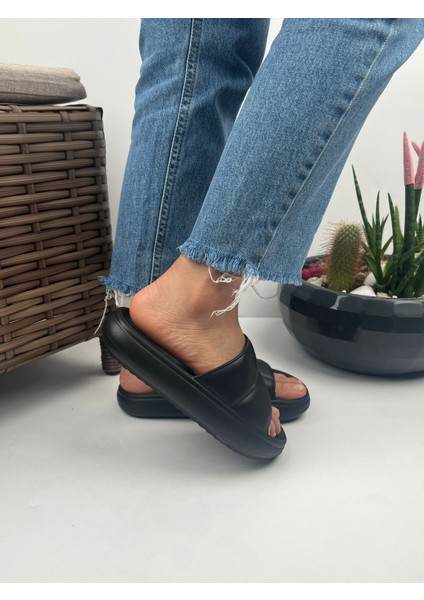 Soelite Hm Model Yumuşak Tabanlı Unisex Slide Bahçe Plaj Havuz Deniz Yazlık Günlük Terlik