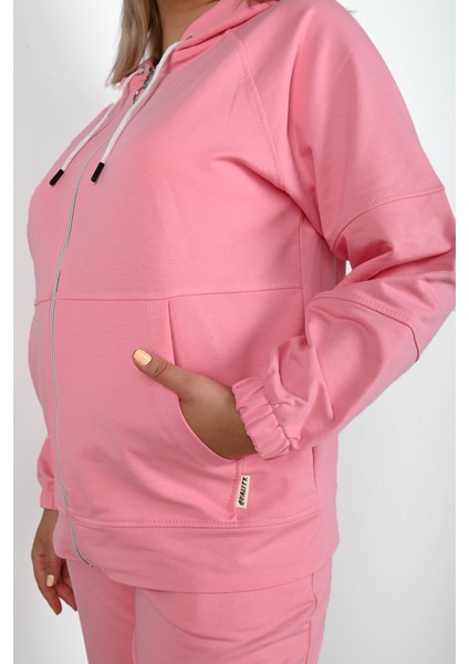 Kadın Büyük Beden Lastikli Eşofman Takımı 8044-24 fiyatları