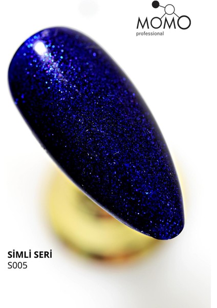 Kalıcı Oje S005, Simli Safir Mavi, 4 ml