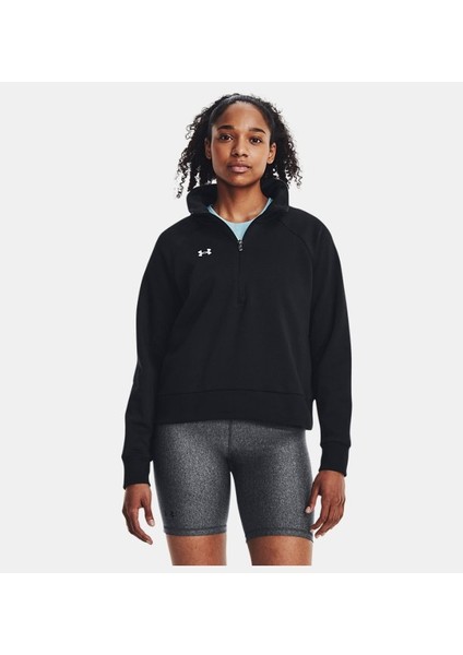 Kadın UA Rival Fleece ½ Fermuarlı 1379492-001