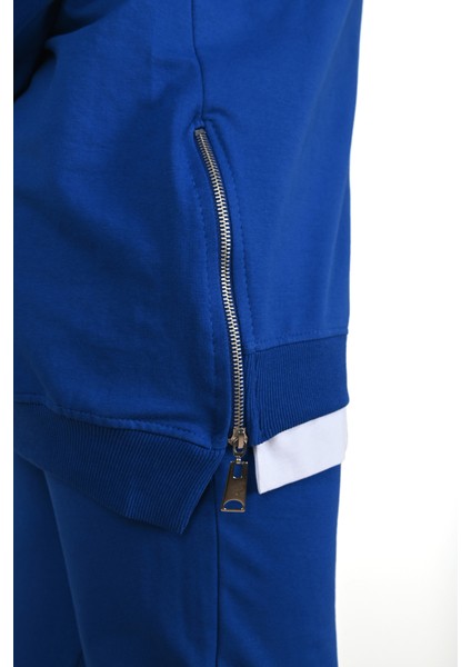 Kadın Büyük Beden Yanları Fermuar Detaylı Eşofman Takımı 3613-23 indirimleri