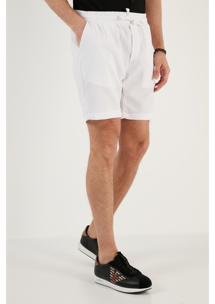 Belden Bağlamalı Cepli Slim Fit Short Erkek Short CF24S657850