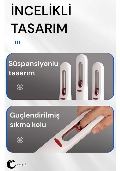 Newstore Home Taşınabilir Mini Mop Temizlik Paspası 180 Derece Döner Tezgah Pencere Cam Zemin Silme Aparatı