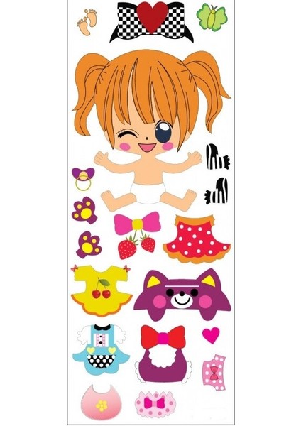 Bebek Sticker Çocuklar Için 3D Puff ÇIKARTMA16,50/6,40CM