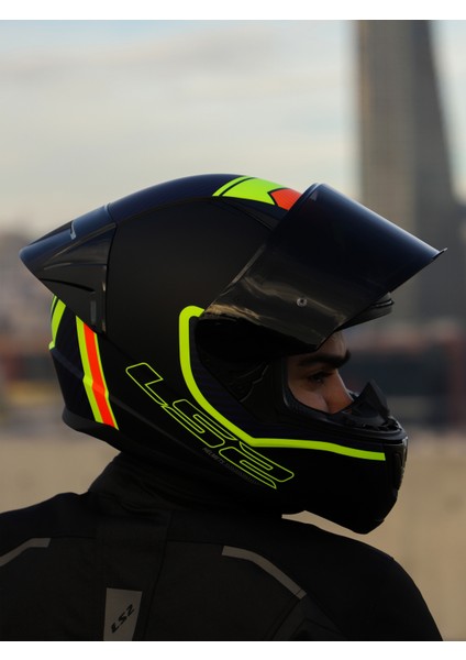 Rapıd 2 Race Extra Mat Neon Sarı-Navy Mavi Kask