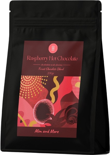 Mim And More Ahududulu Sıcak Çikolata Raspberry Hot Chocolate 200 gr