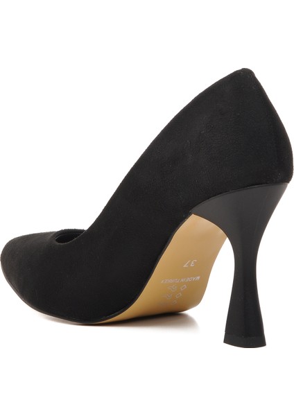 289236 Siyah Süet Kadın Stiletto