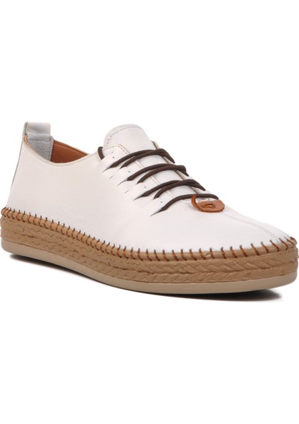394163 Beyaz Hakiki Deri Kadın Günlük Ayakkabı GENİŞ KALIP modelleri