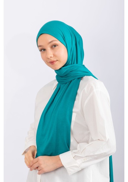 Penye Şal Jersey - Petrol Yeşili
