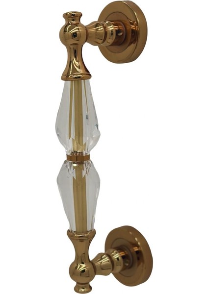 Topkapı Kristal Cam Albirifin Çekme Kapı Kolu Sürgülü Kapı Çekme Kolu 1 Adet