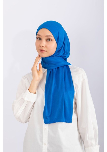 Penye Şal Jersey - Saks Mavisi modelleri