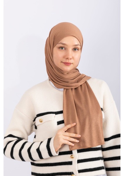 Penye Şal Jersey - Cappucino modelleri