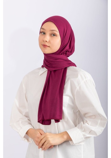 Penye Şal Jersey - Koyu Fuşya modelleri