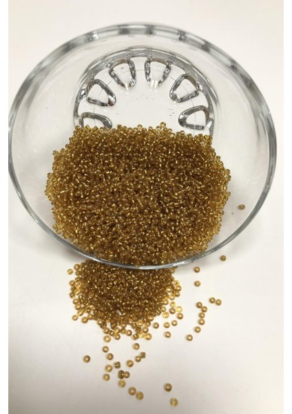 Koyu Gold Renk Kum Boncuk 2 mm 50 gr