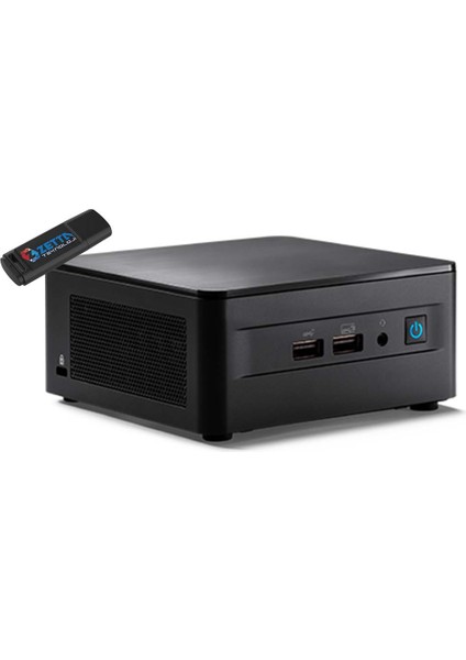 Nuc 12 Pro Intel Core I5 1240P 8 GB 256 GB SSD Windows 11 Home Mini Bilgisayar NUC12WSHI5H01 + Zetta Flash Bellek