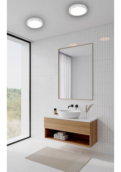 Adaledmodern Tavana Sıfır Plafonyer Tavan Glop Tavan Arm Balkon Banyo Lambası LED 6500K Beyaz