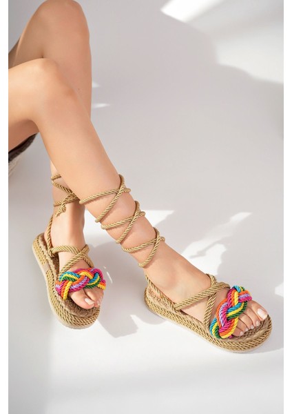 Dolgu Taban Bağlamalı Altın Renkli Garnili Kadın Ayakkabı fiyatları