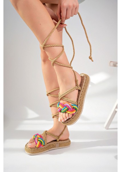 Dolgu Taban Bağlamalı Altın Renkli Garnili Kadın Ayakkabı modelleri