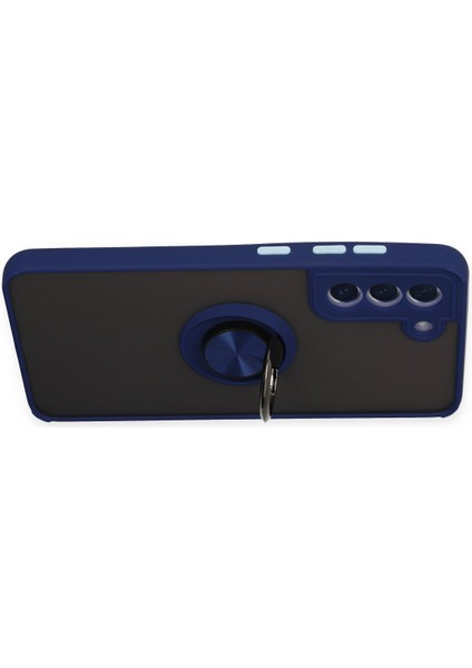 Samsung Galaxy S21 Fe Kılıf Montreal Yüzüklü Silikon Kapak - Lacivert 300099 modelleri