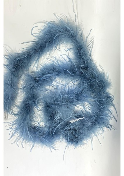 Indigo Mavi Malibu Deve Kuşu Tüyü