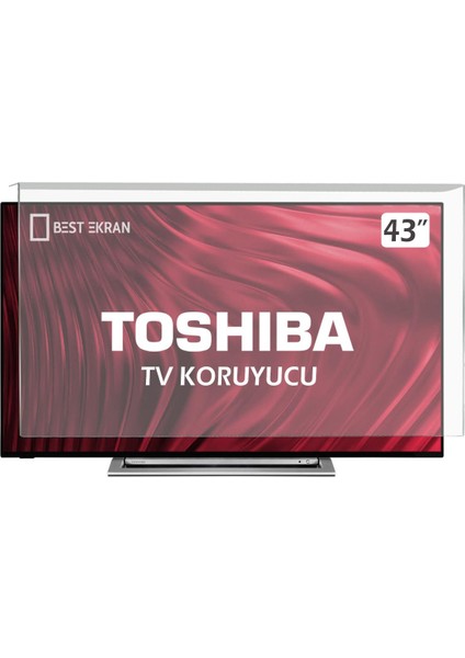 Best Ekran  Toshiba 43LA2363DT Tv Ekran Koruyucu - Toshiba 43" Inç 108 cm Android Ekran Koruyucu