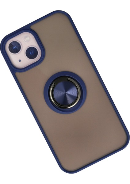Iphone 13 Kılıf Montreal Yüzüklü Silikon Kapak - Lacivert 300099 fiyatları