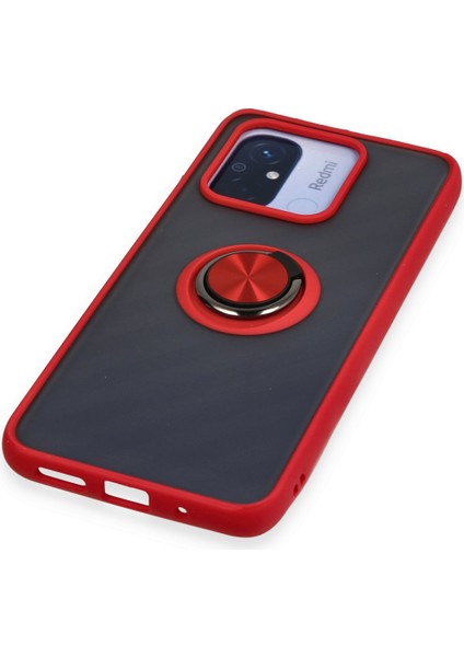 Xiaomi Redmi 12C Kılıf Montreal Yüzüklü Silikon Kapak - Kırmızı 300099 indirimleri