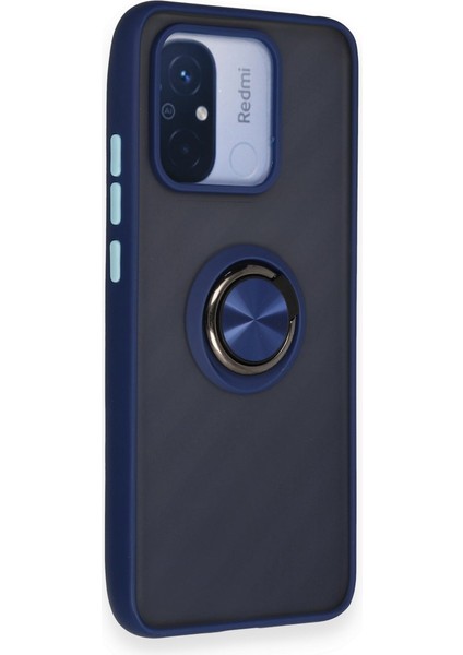 Xiaomi Redmi 12C Kılıf Montreal Yüzüklü Silikon Kapak - Lacivert 300099 fiyatları