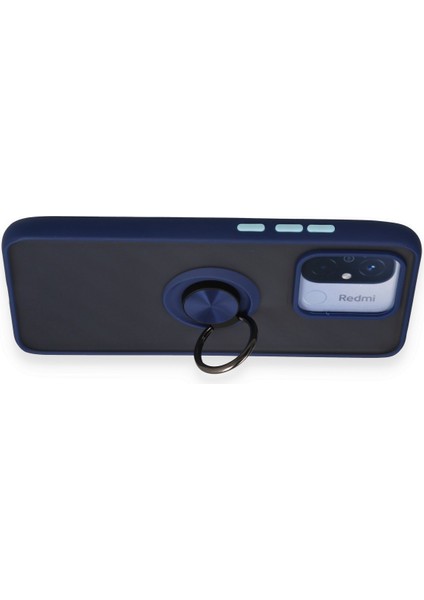 Xiaomi Redmi 12C Kılıf Montreal Yüzüklü Silikon Kapak - Lacivert 300099 modelleri