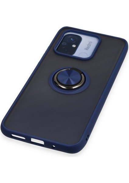 Xiaomi Redmi 12C Kılıf Montreal Yüzüklü Silikon Kapak - Lacivert 300099 fırsatları