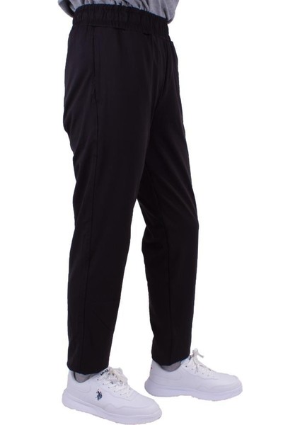 SN537 Basıc Pes Track Siyah Polyester Günlük Kadınk Alt Eşofman