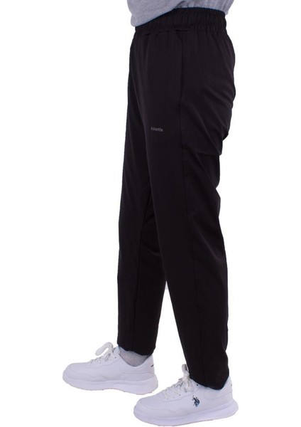 SN537 Basıc Pes Track Siyah Polyester Günlük Kadınk Alt Eşofman