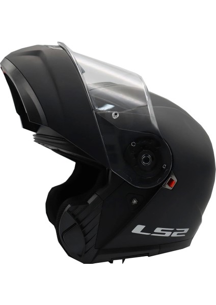 Strobe 2 Çene Açılır Mat Siyah Kask
