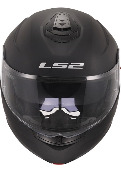Strobe 2 Çene Açılır Mat Siyah Kask