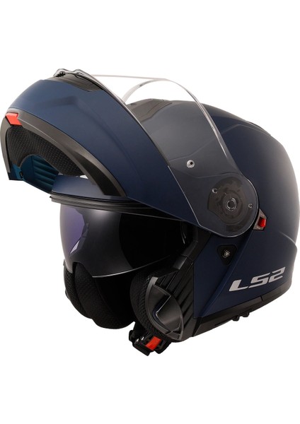 Sttrobe 2 Mat Navy Mavi Çene Açılır Kask
