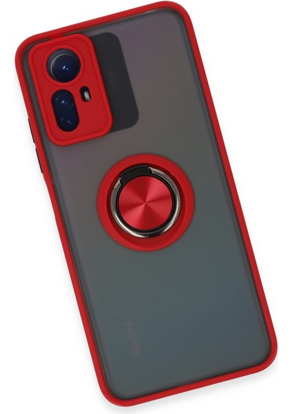 Xiaomi Redmi Note 12S Kılıf Montreal Yüzüklü Silikon Kapak - Kırmızı 300099 fırsatları