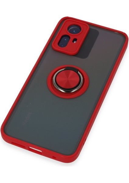 Xiaomi Redmi Note 12S Kılıf Montreal Yüzüklü Silikon Kapak - Kırmızı 300099 indirimleri