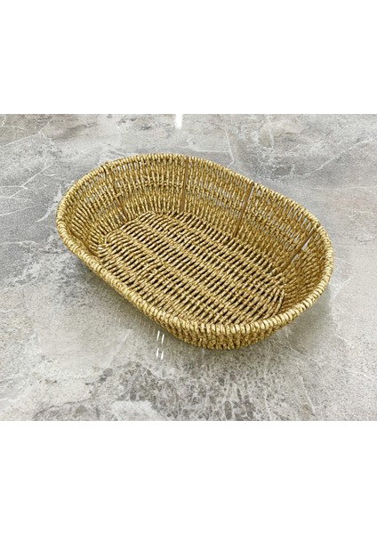 Rattan Çok Amaçlı Sepet Oval Küçük Boy