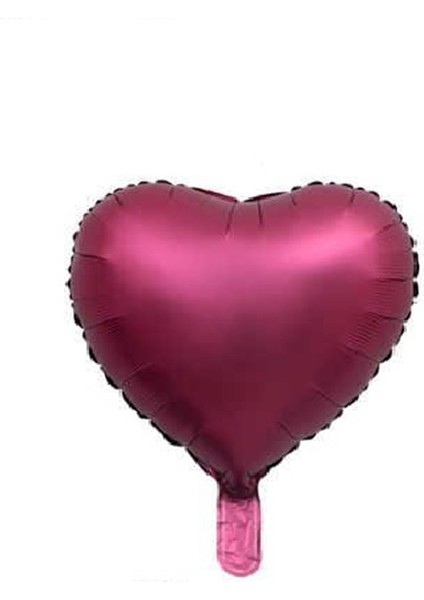 Saten Kalp Fuşya 18 Inç Folyo Balon 1 Adet