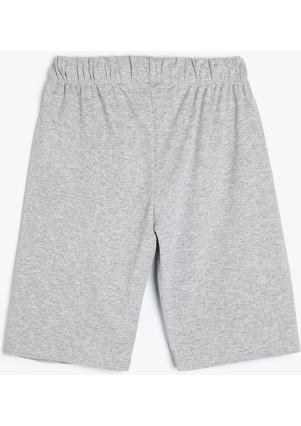 Basic Şort Cepli Beli Bağlamalı Baskı Detaylı fiyatları