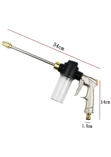 Yüksek Basınç Güç Köpük Araba Yıkama Hortum Püskürt Yağmurlama Bahçe Sulama Elektirikli Su Tabanca