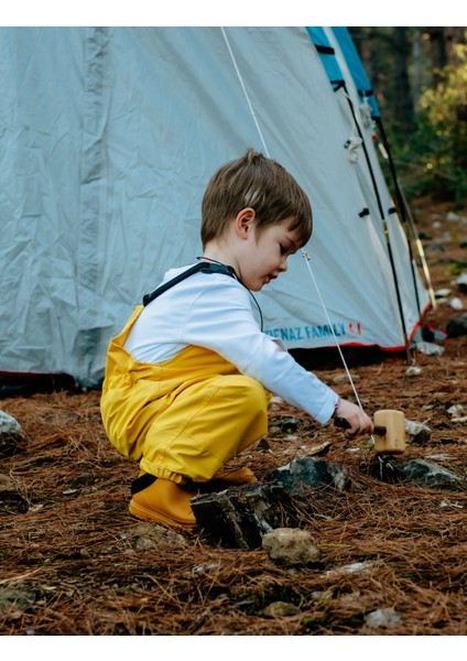 Su Geçirmez Yağmur Tulumu Poları Takılıp Çıkarılabilir - Sarı modelleri