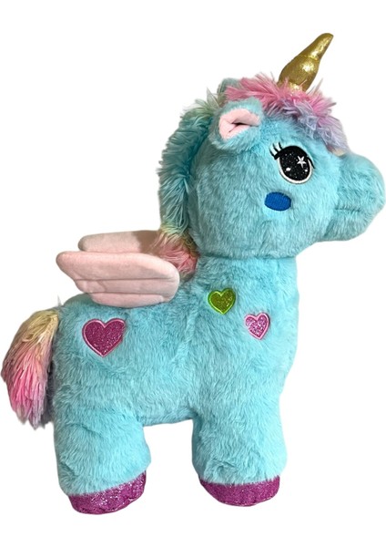 Peluş Boynuzlu ve Kanatlı At Pony Unicorn 42 cm